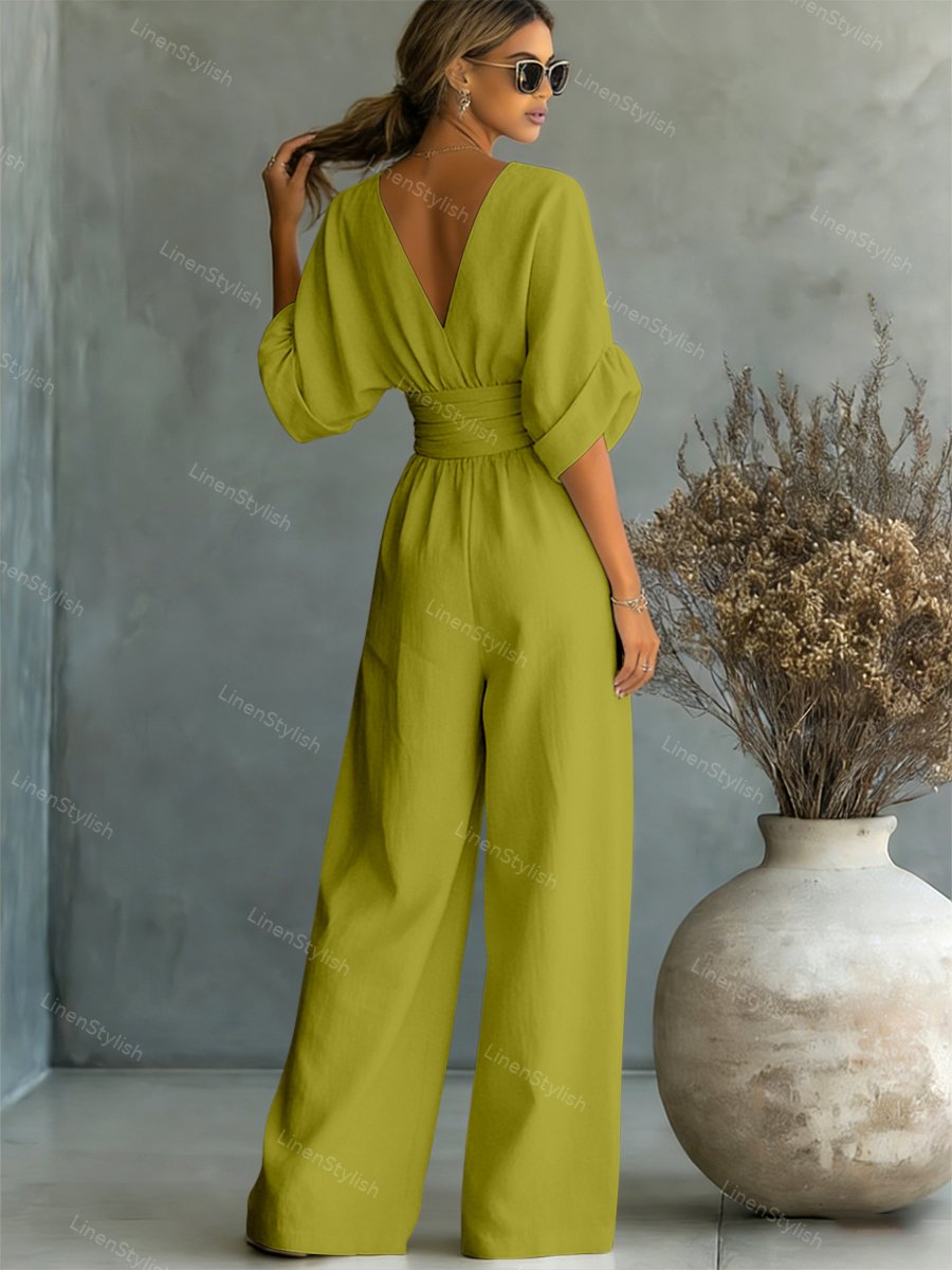 Rosie | Elegant and Sophisticated V-Neck Jumpsuit 7