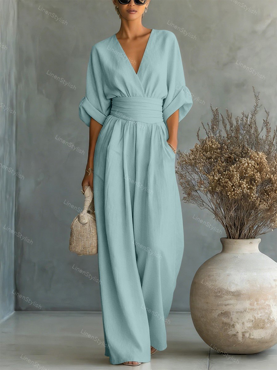Rosie | Elegant and Sophisticated V-Neck Jumpsuit 9