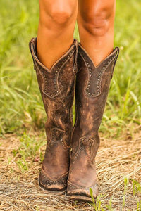 Eva| Robuste Cowboystiefel für Damen