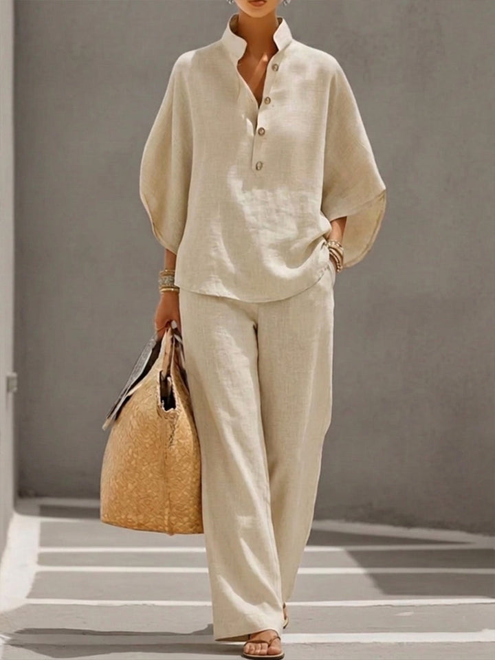 Sabine | Classic and Comfortable Two-Piece Summer Set 0
