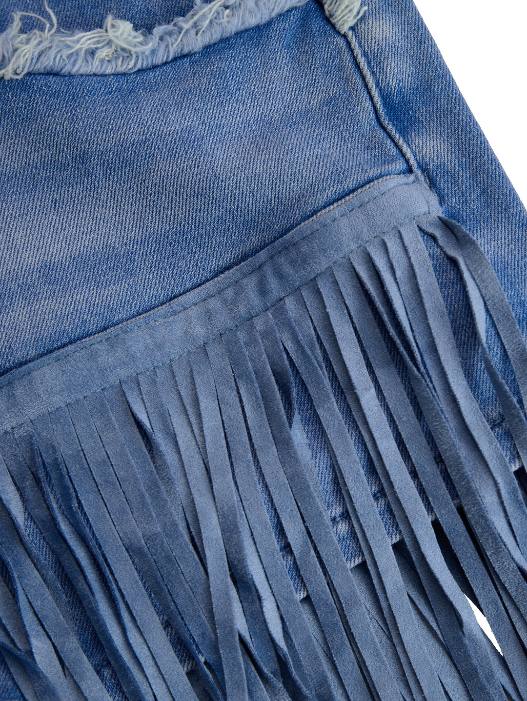 Sadie | Flattering And Trendy High-Waist Fringe Mini Skirt 4
