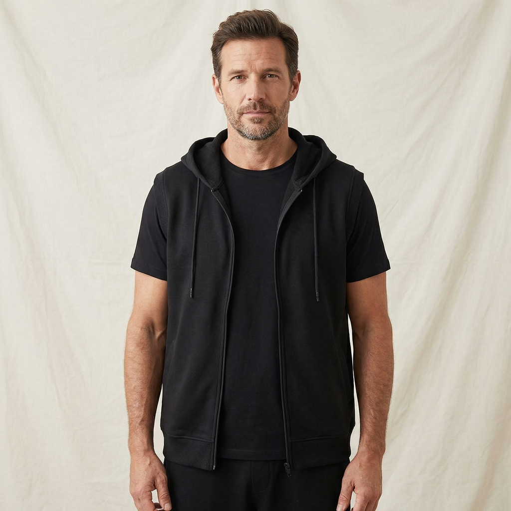 Samuel | Modern and Functional Sleeveless Hoodie 1