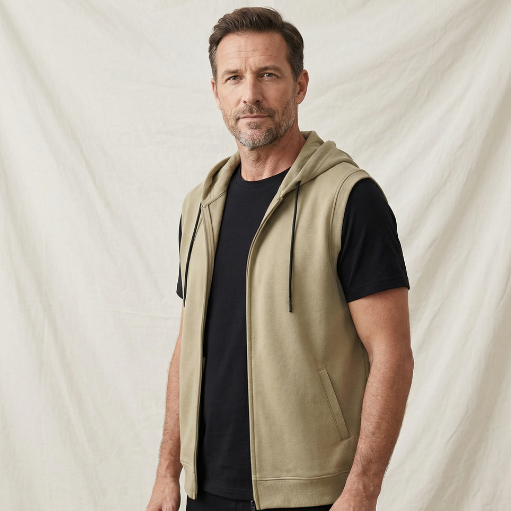 Samuel | Modern and Functional Sleeveless Hoodie 4