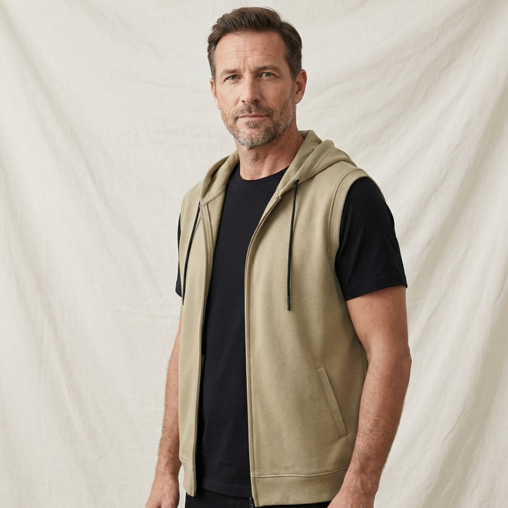 Samuel | Modern and Functional Sleeveless Hoodie 4