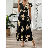 Sabrina | Elegant Botanical Maxi Dress