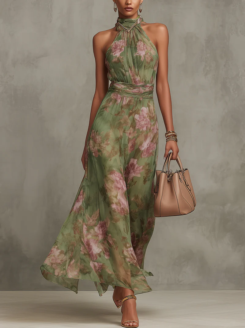 Sarina | Floral Maxi Dress Wedding Guest Elegant Summer Style 0