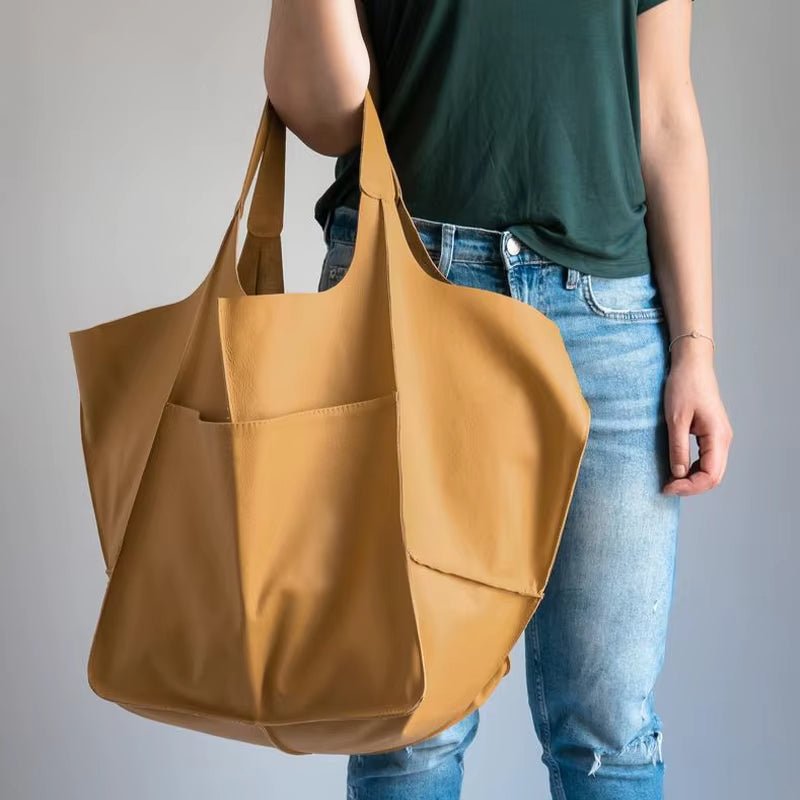 Savannah | Oversized Vegan Leather Tote Bag 9