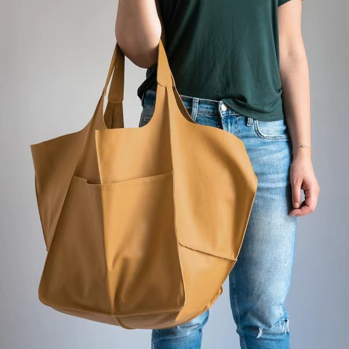 Savannah | Oversized Vegan Leather Tote Bag 9