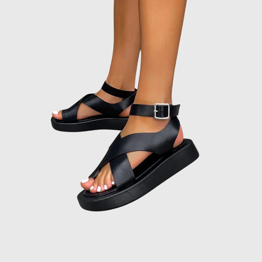 Scarlett | Bold Strappy Platform Gladiator Sandals 6