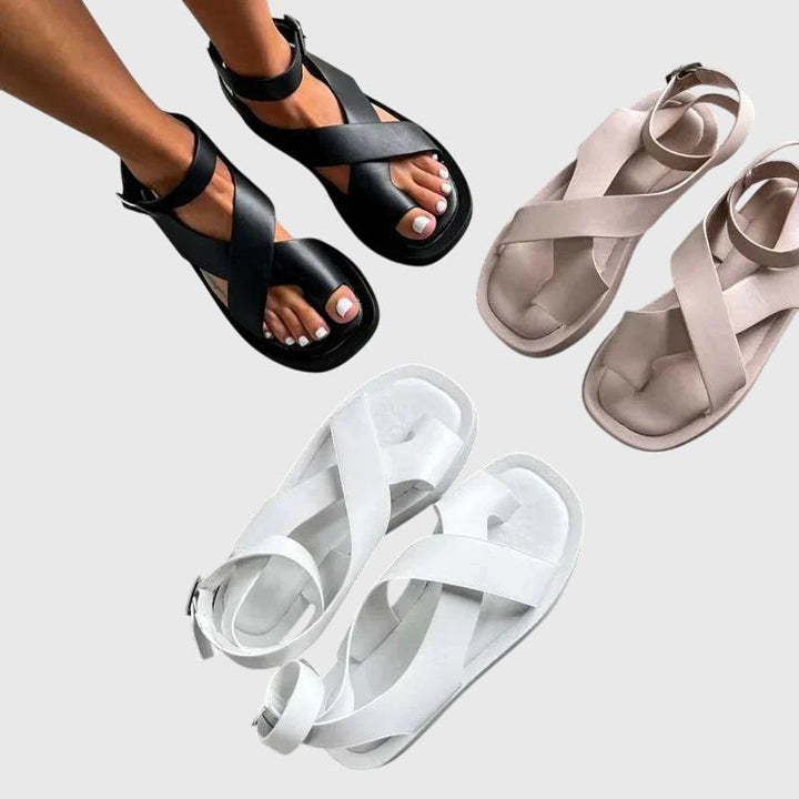 Scarlett | Bold Strappy Platform Gladiator Sandals 8