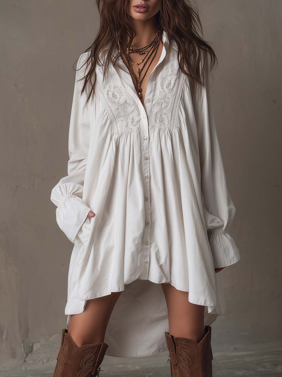 Scarlett | Elegant Lace Irregular Hem Mini Dress 0