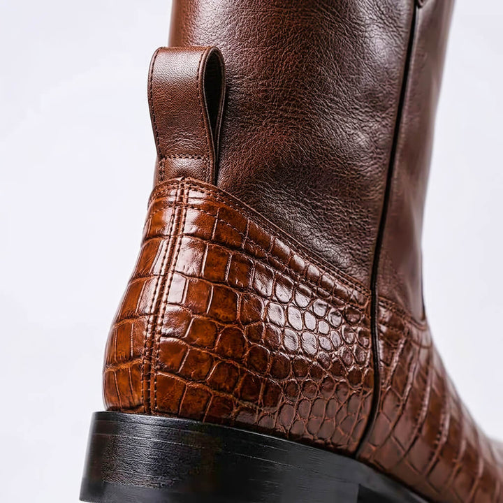 Scarlett | Vintage Textured Leather Boots 2