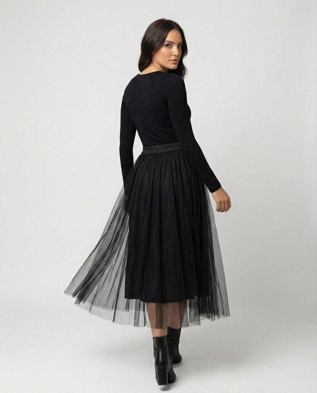 Selena | Elegant High-Waisted Ankle-Length Maxi Skirt 3