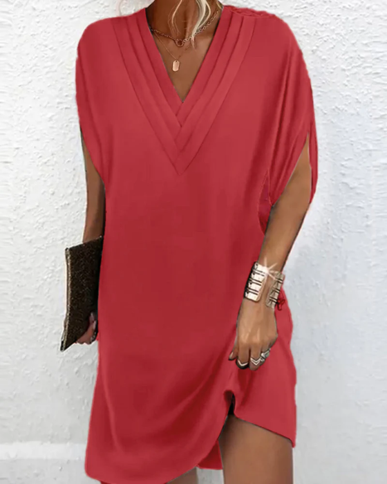Selene | Soft V-Neck Midi Dress 3