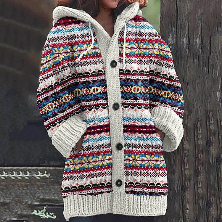 Selina | Warm Women's Cardigan with Elegant Pattern 0