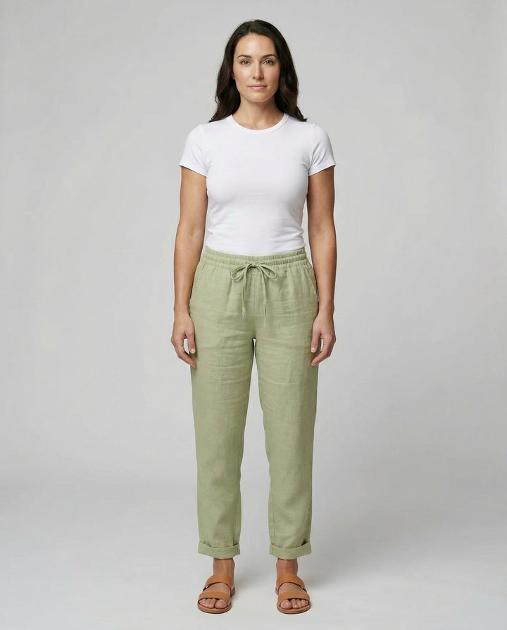 Seraphina | Lightweight & Breathable Summer Linen Trousers 0