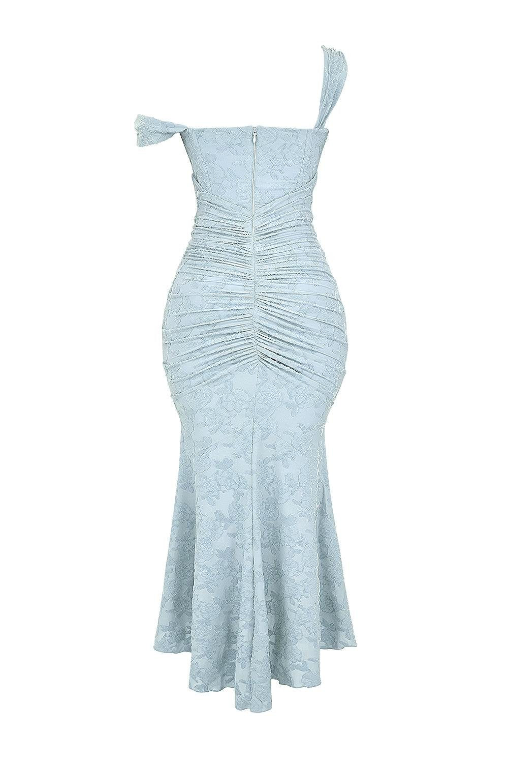 Seraphina | Sophisticated Corset Jacquard Lace Mermaid Dress 6