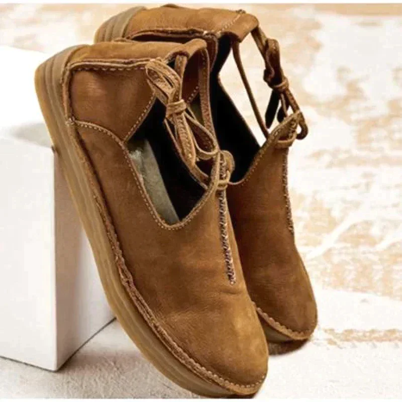 Shannon | Sophisticated And Comfortable Lace-Up Flat Shoes 4