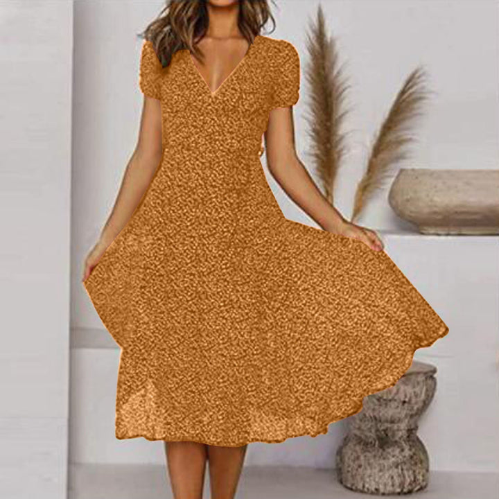 Sienna | Women's A-Line Dress – Elegant V-Neck, Flattering Fit & Playful Hem 2
