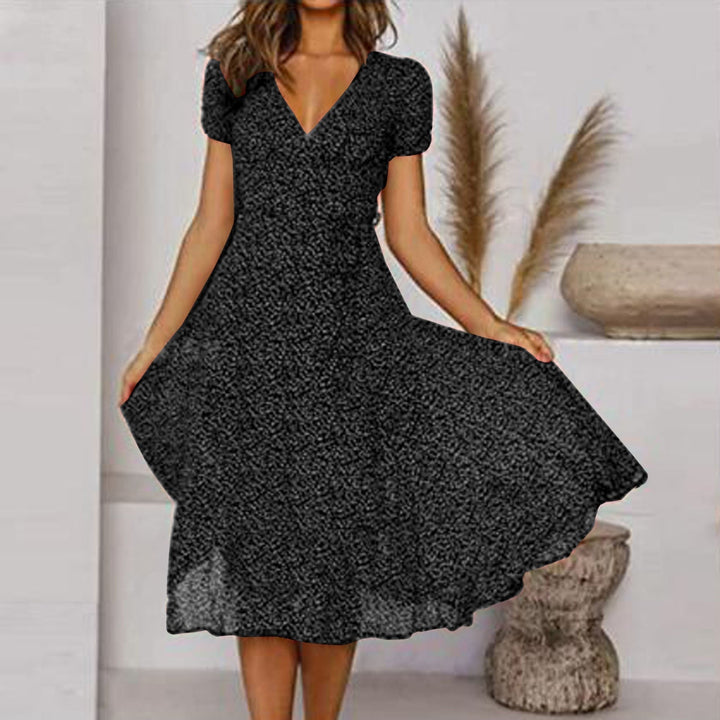 Sienna | Women's A-Line Dress – Elegant V-Neck, Flattering Fit & Playful Hem 5