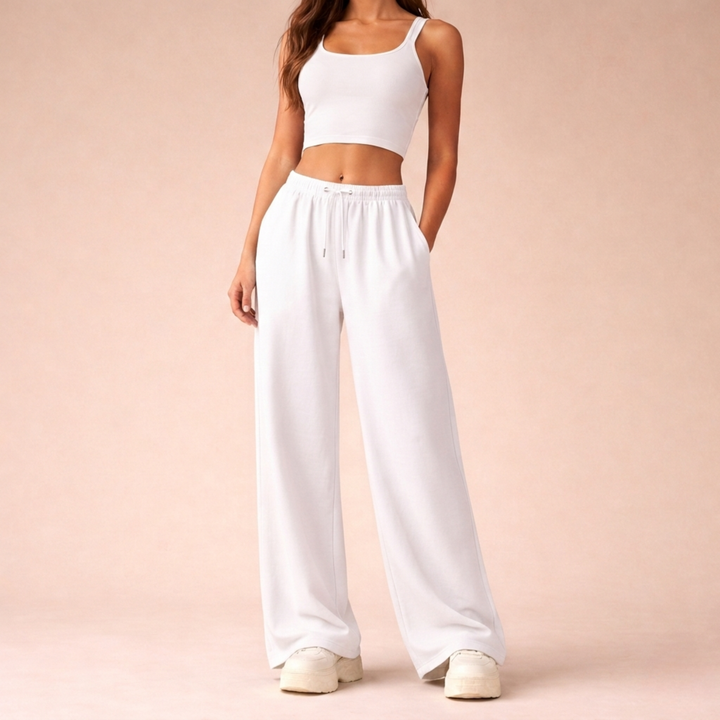 Sofia | Comfortable and modern wide leg jogging pants 8