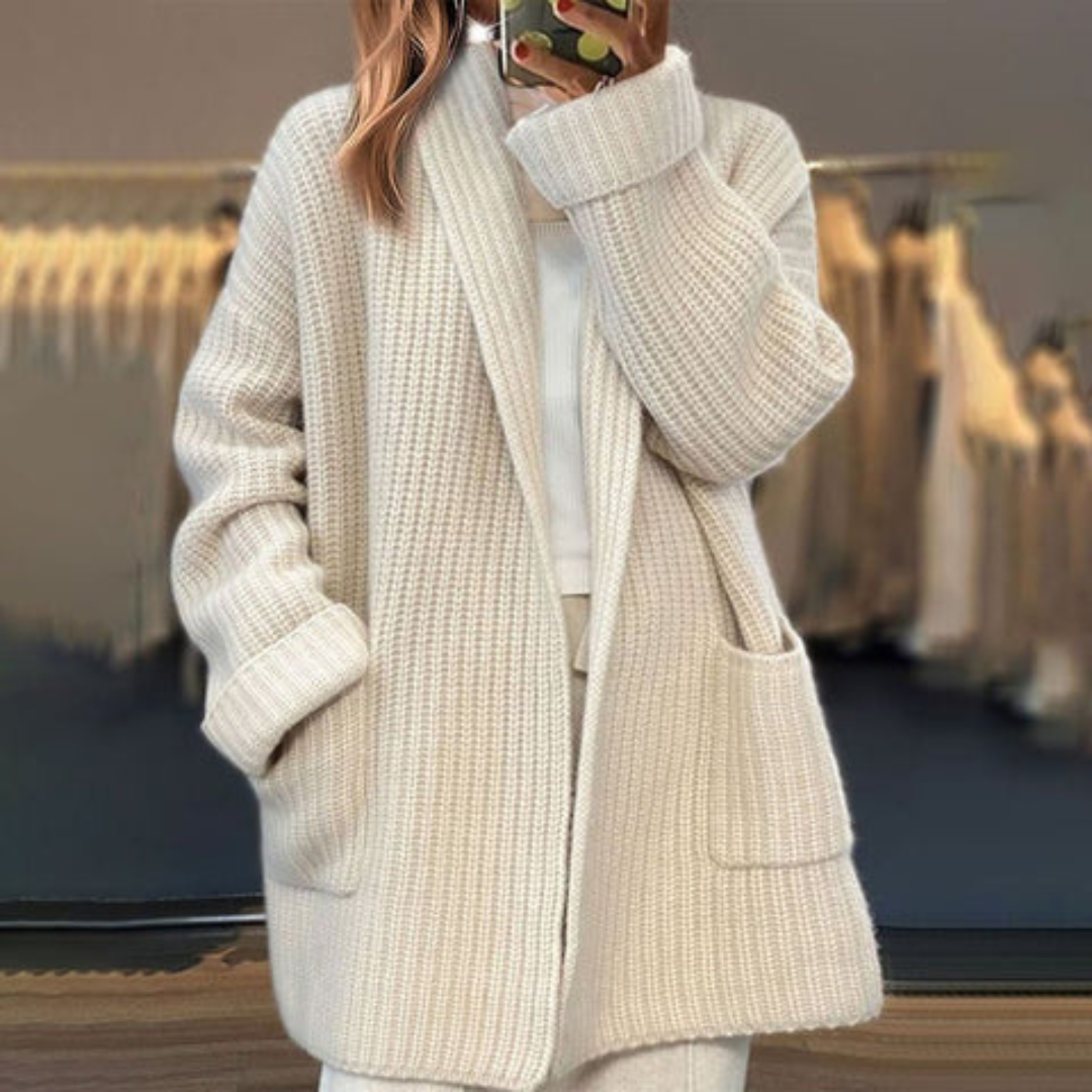 Soleil | Women's Cardigan Lightweight Loose Fit Knit Casual Layering 0