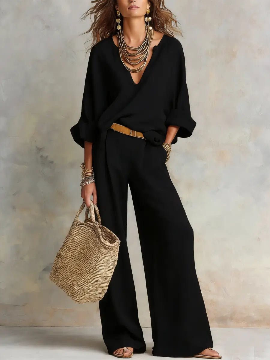 Sophia | Comfortable And Breezy Linen Two-Piece Set 1