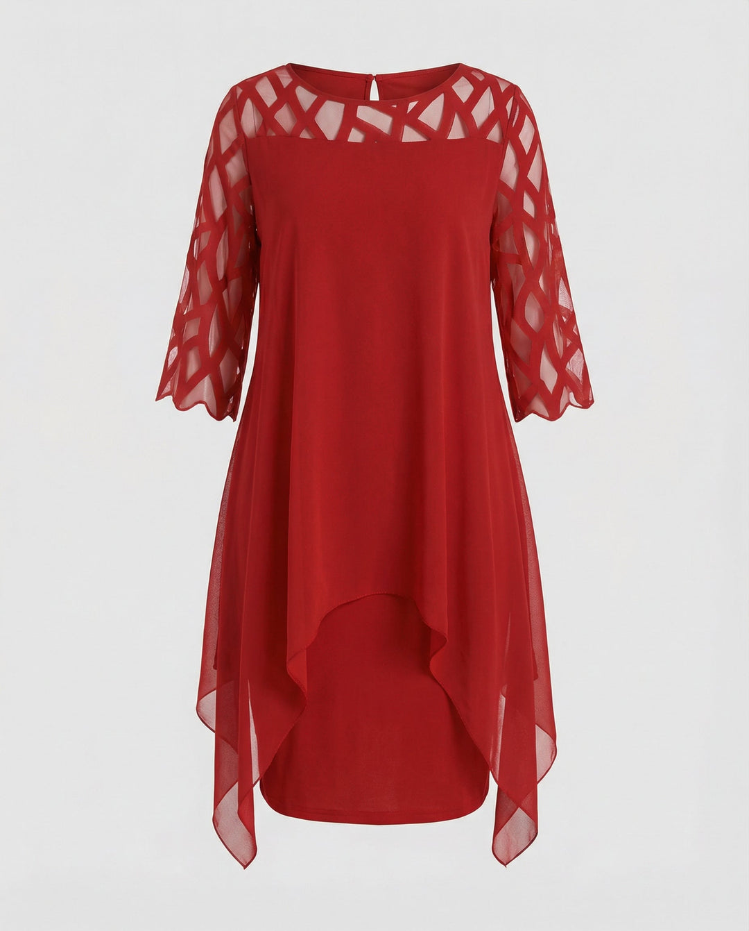 Sophia | Elegant & Soft Tailored Curve Midi Dress 10