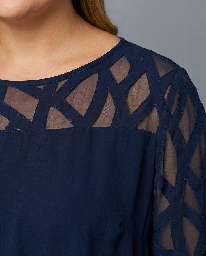 Sophia | Elegant & Soft Tailored Curve Midi Dress 4