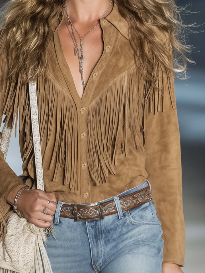 Sophie | Authentic And Stylish Fringed Western Shirt 3