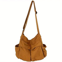 Mila | Borsa a tracolla casual in tela con più tasche