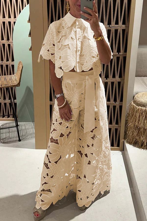 Sophie | Elegant & Romantic Women's Eyelet Maxi Dress 0