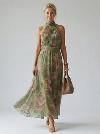 Emma | Incantevole ed elegante abito floreale con scollo all'americana