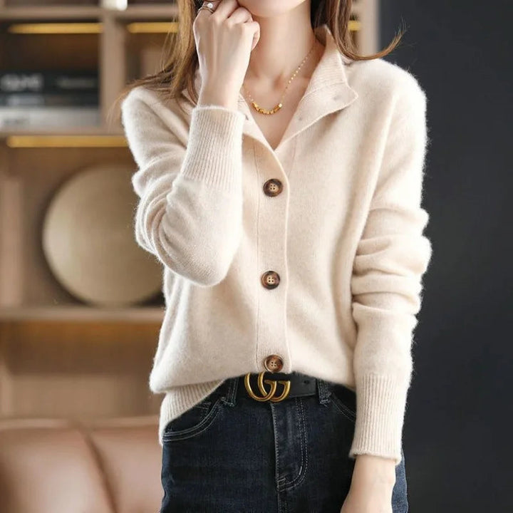 Sophie | Women's Cardigan – Elegant, Soft & Versatile Black Cardigan Sweater 2