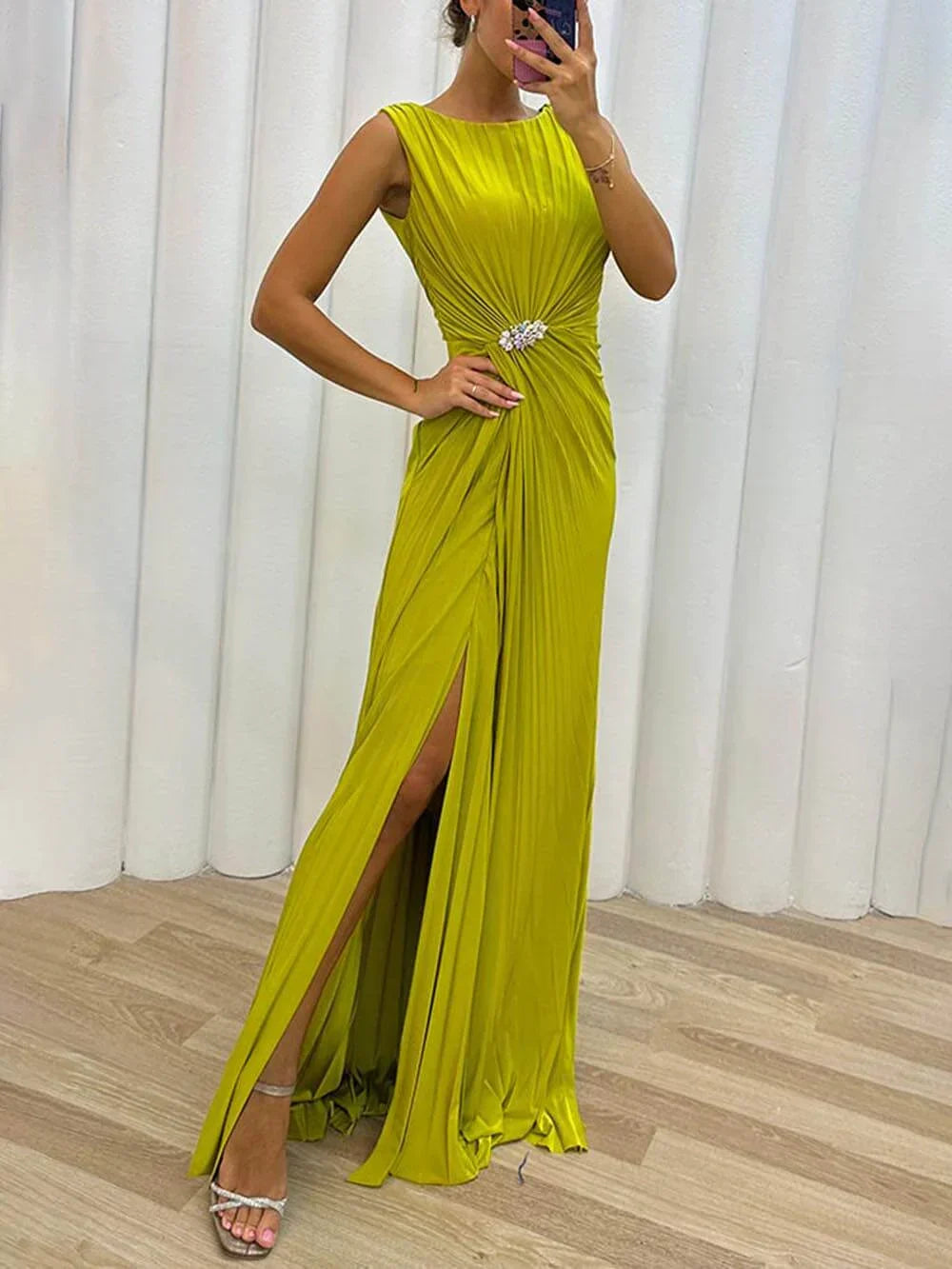 Sophie | Women's Dress Wedding Guest Elegant Maxi Flowing Fit 0