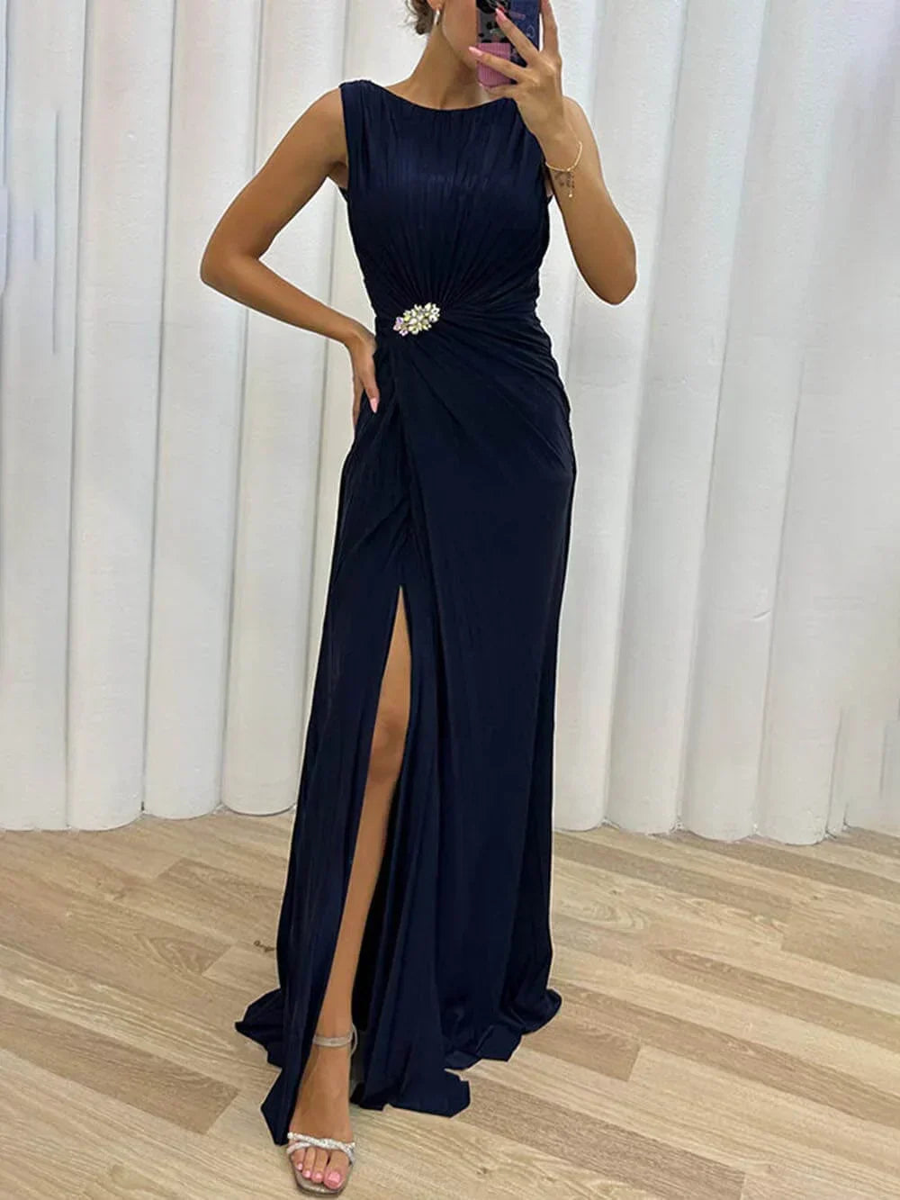 Sophie | Women's Dress Wedding Guest Elegant Maxi Flowing Fit 1