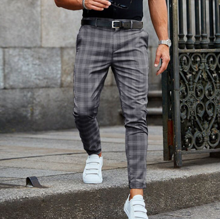 Sven | Men’s Trousers – Comfortable, Stylish & Versatile Checked Design 1