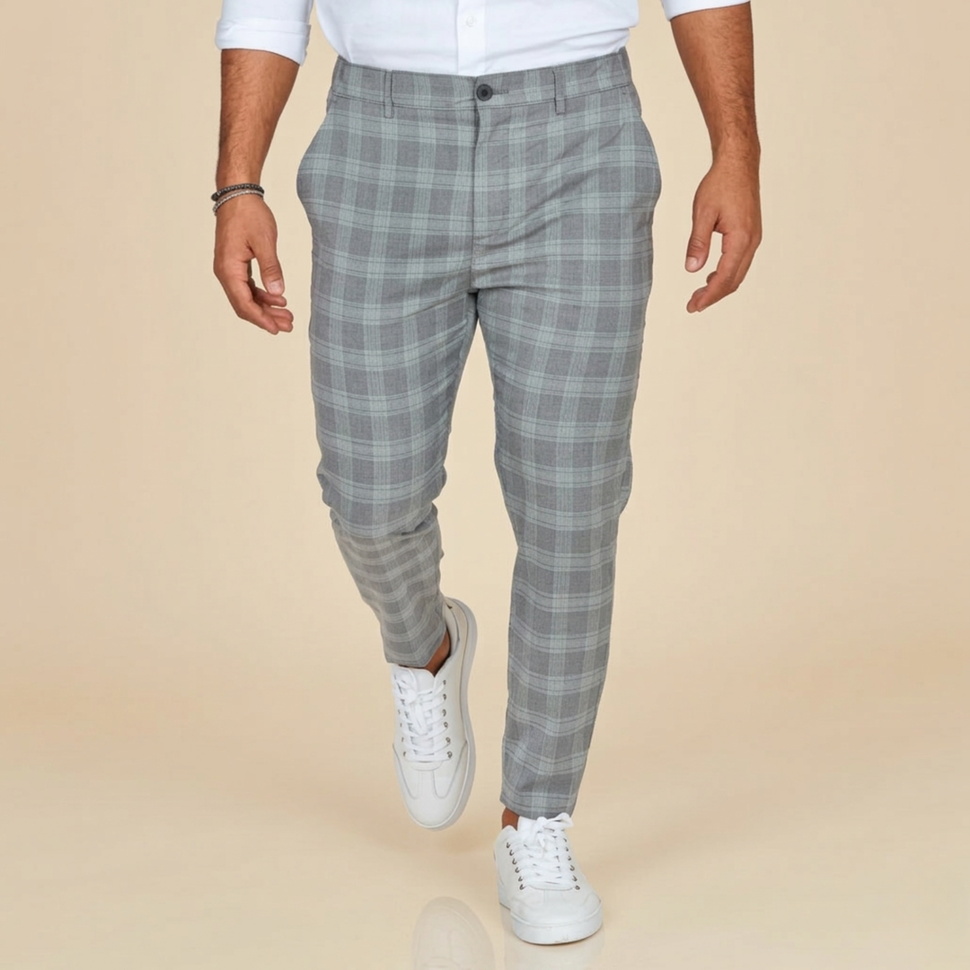 Sven | Men’s Trousers – Comfortable, Stylish & Versatile Checked Design 5