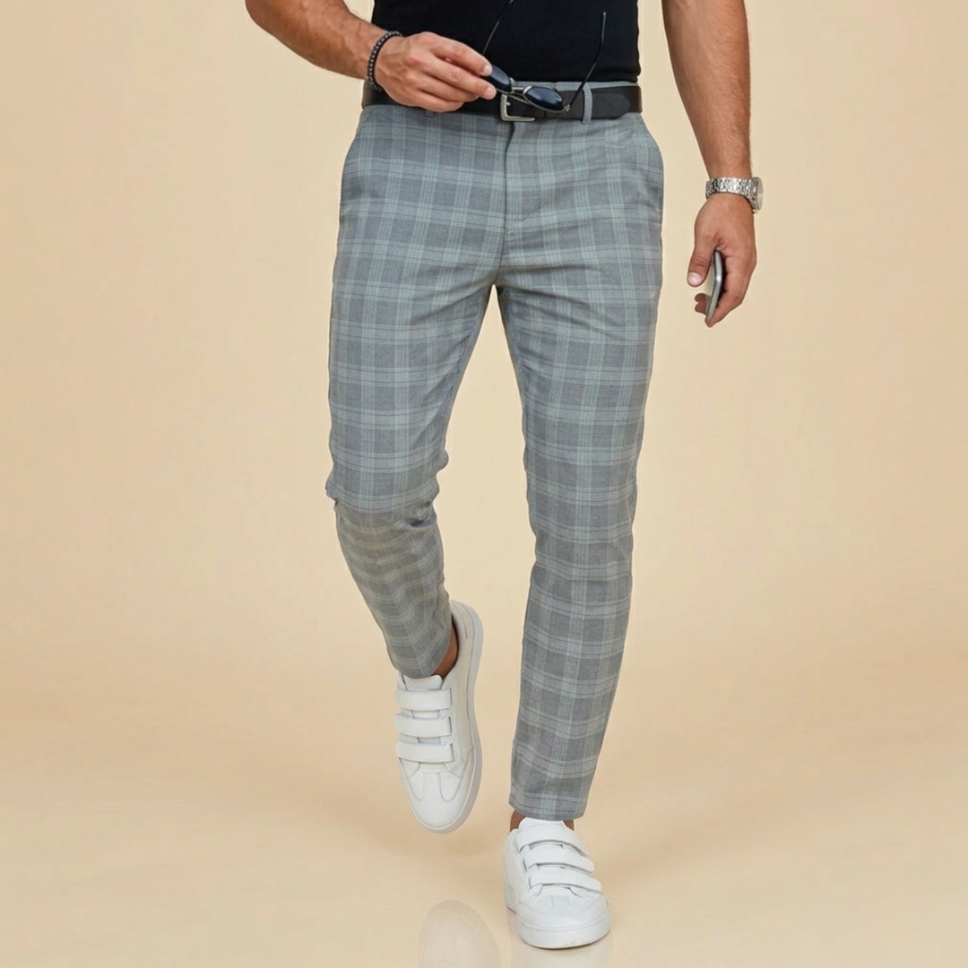 Sven | Men’s Trousers – Comfortable, Stylish & Versatile Checked Design 6