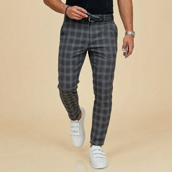 Sven | Men’s Trousers – Comfortable, Stylish & Versatile Checked Design 7