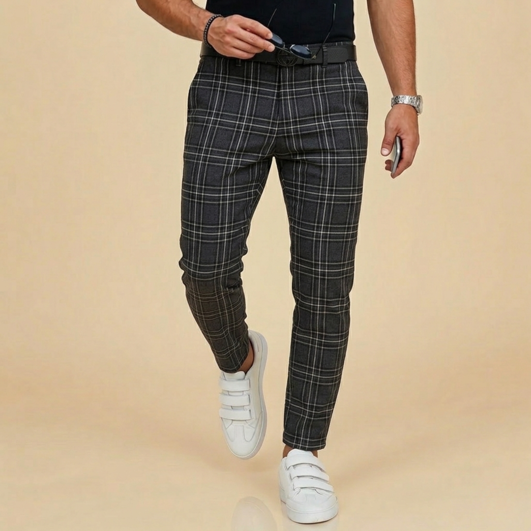 Sven | Men’s Trousers – Comfortable, Stylish & Versatile Checked Design 8