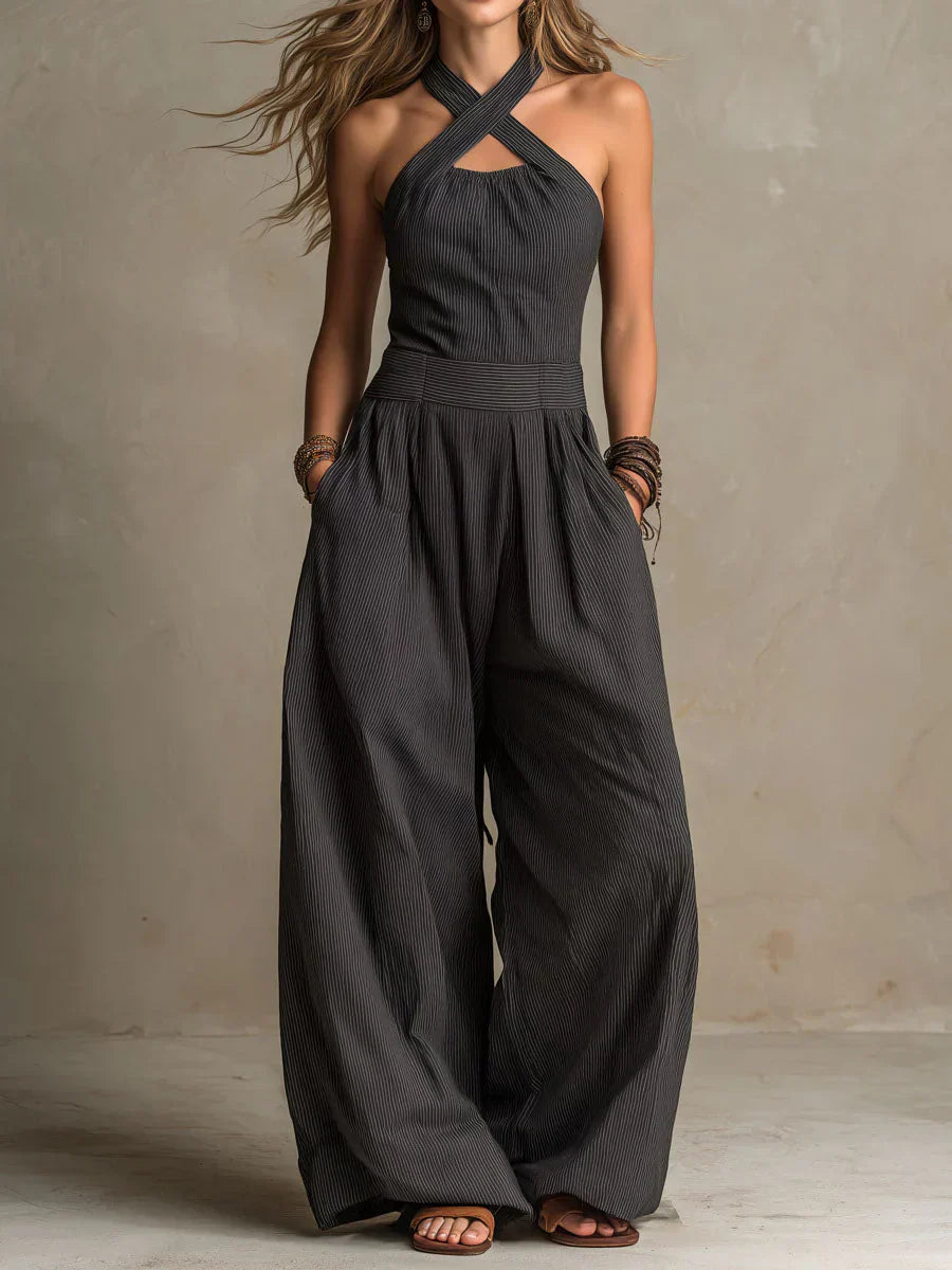 Tahlia | Elegant And Flowing Wide-Leg Wrap Jumpsuit 0