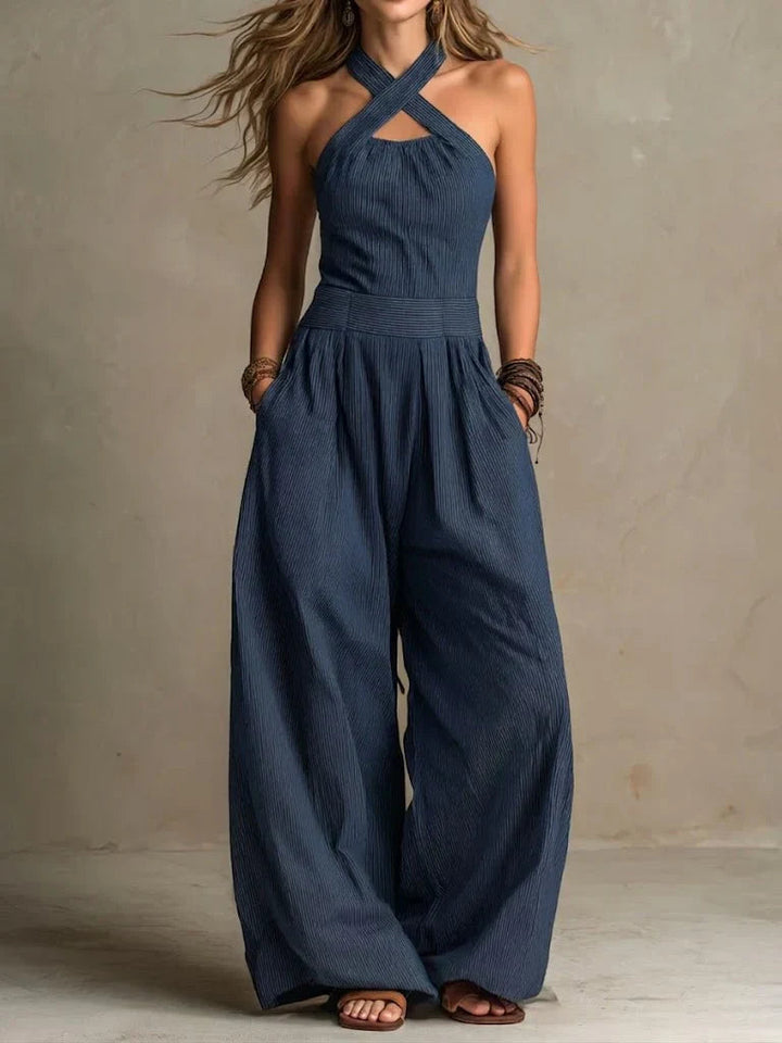 Tahlia | Elegant And Flowing Wide-Leg Wrap Jumpsuit 1