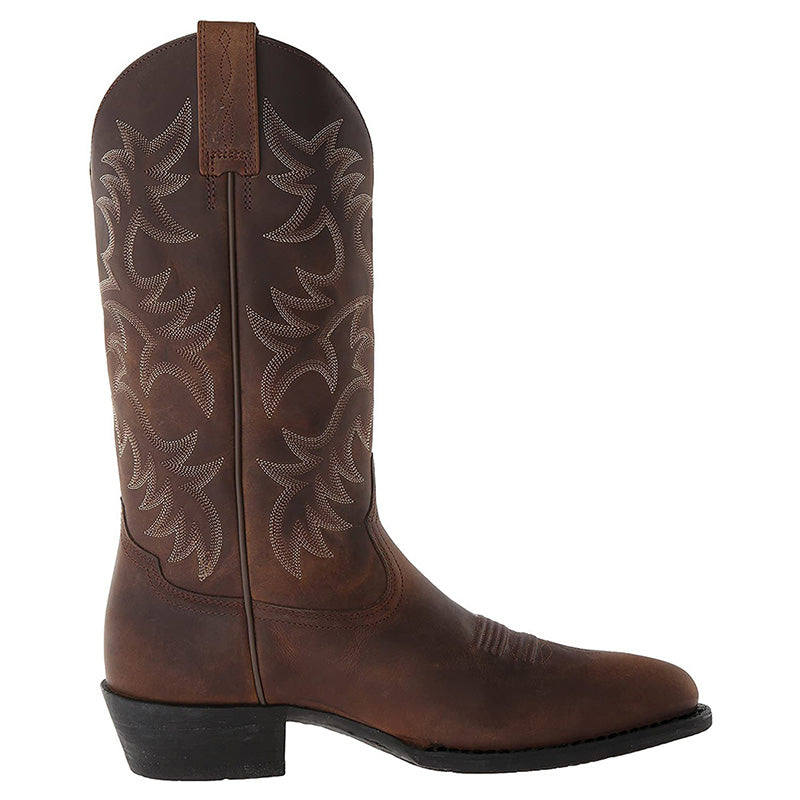 Teresa | Rugged Premium Leather Western Boots 8