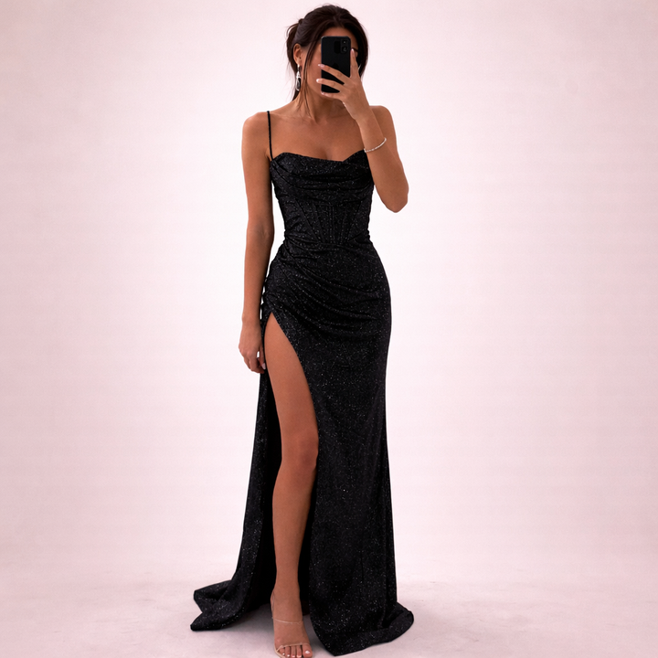 Tess | Romantic dress with sequins and elegant 5