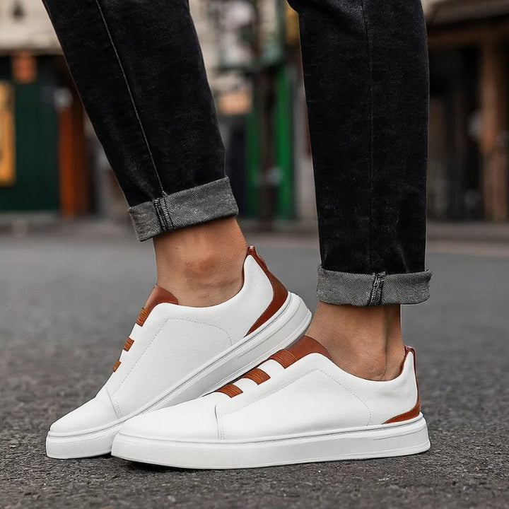 Thomas | Sophisticated And Comfortable Leather Slip-On Sneakers 1