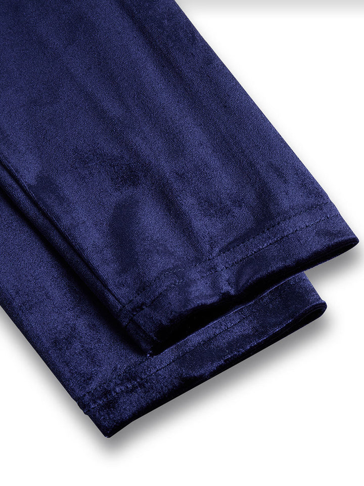 Tivara | Elegant Long-Sleeve Navy Midi Dress 7