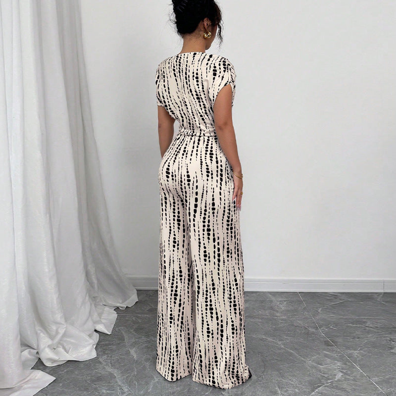 Traci | One-Shoulder Printed Wide-Leg Jumpsuit 1