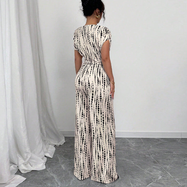 Traci | One-Shoulder Printed Wide-Leg Jumpsuit 1