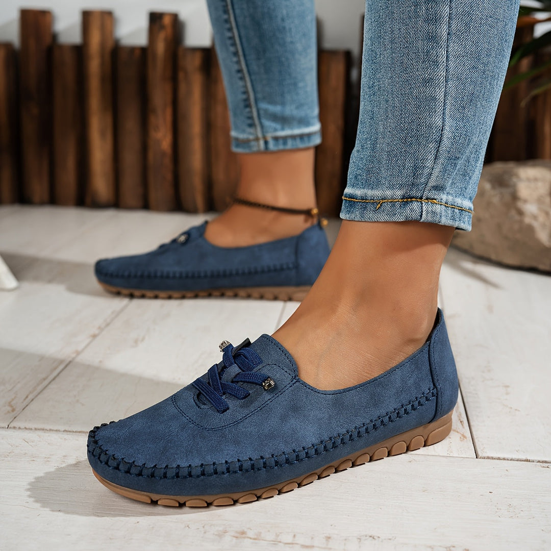 Tracy | Elegant Lace-Up Comfort Loafers 9